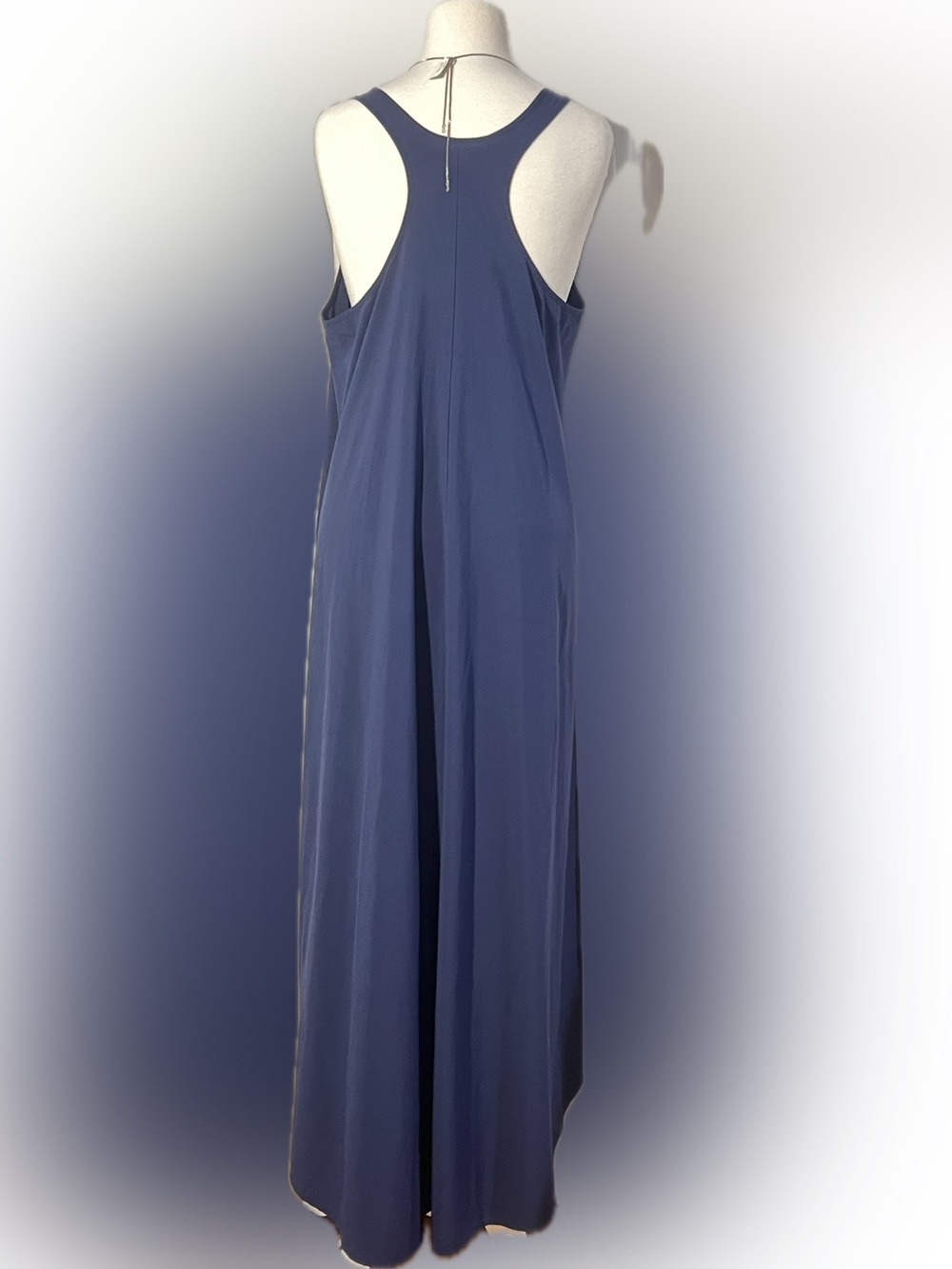 Athleta navy “Presidio” scoop-neck racer-back high-low maxi dress - EUC - Picture 5 of 16